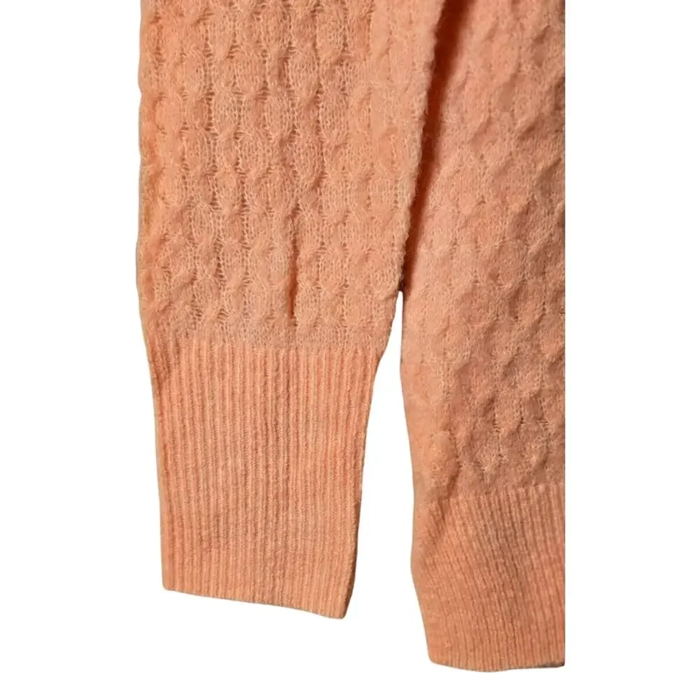 Loft Size Small Sweater Long Sleeve Boat Neck Peach